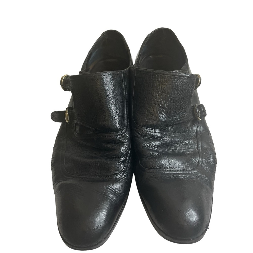 Gucci monk strap leather men shoes size 45